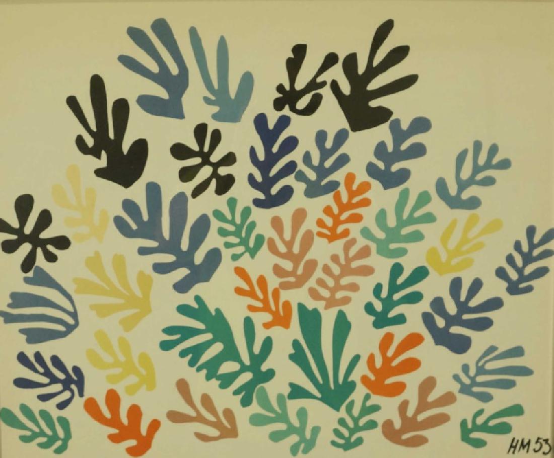 HENRI MATISSE "RETROSPECTIVE EXHIBITION 1966 POSTER". (1 of 2)