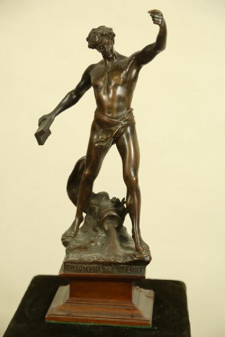 TRIUMPH DE L'EFFORT BRONZE SCULPTURE (1 of 3)