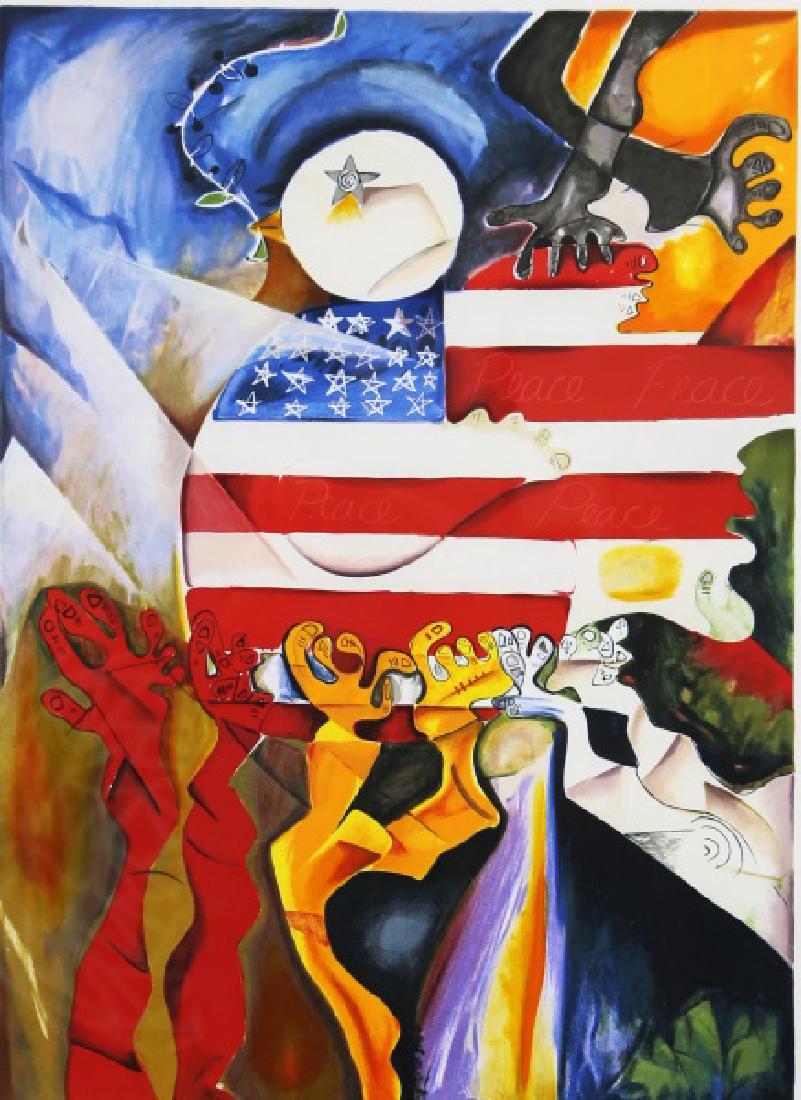 ALEXANDRA NECHITA "PEACE COLLECTOR" LITHOGRAPH (1 of 2)