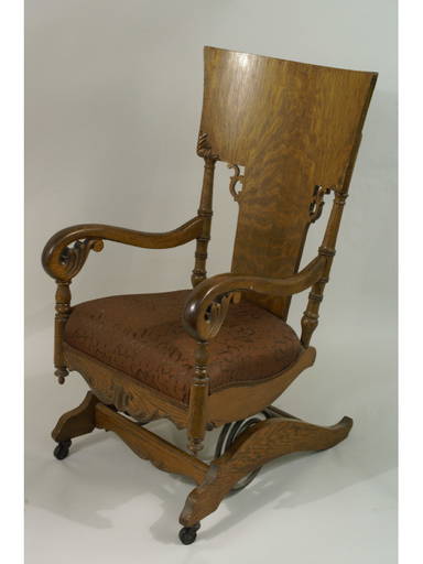 American Oak Platform Rocker Circa 1880