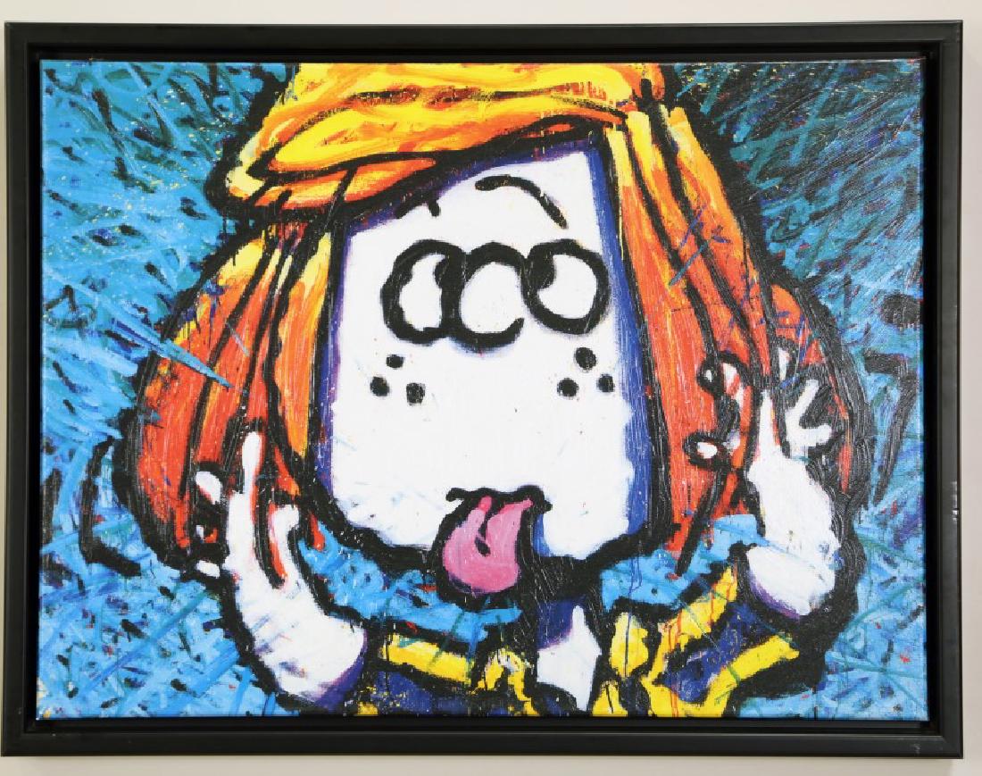 TOM EVERHART "PEPPERMINT PATTY WITH LOVE" GICLEE: TOM EVERHART "PEPPERMINT PATTY, FROM SIR, WITH LOVE" GICLEE. Height: 20 in. by Width: 26 in.