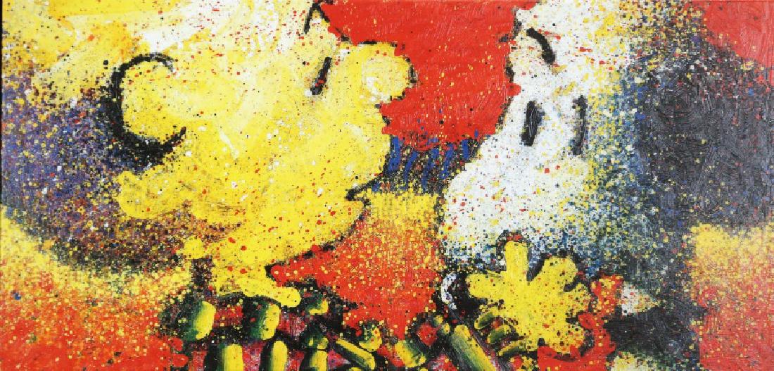 TOM EVERHART "DOG BREATH" GICLEE: TOM EVERHART "DOG BREATH" GICLEE. Height: 18 & 16 in. by Width: 34 1/2 & 23 in.
