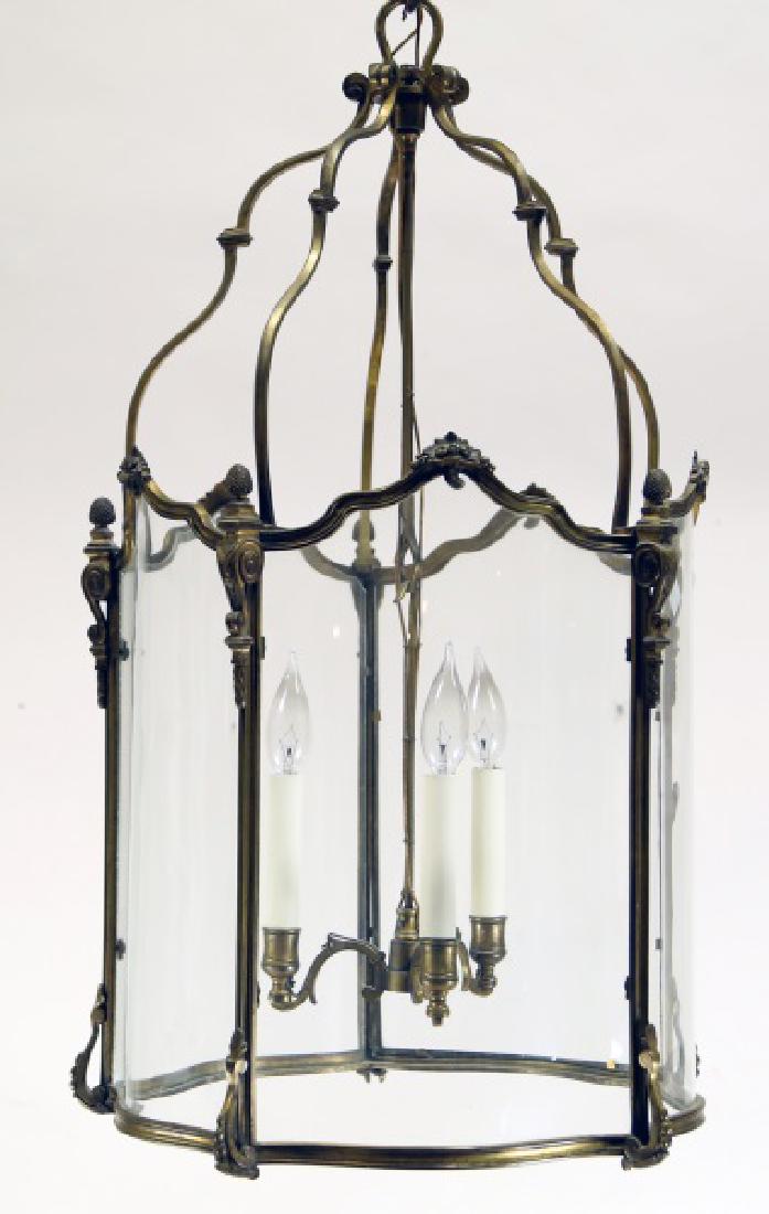 VINTAGE BRASS LANTERN CHANDELIER (1 of 2)