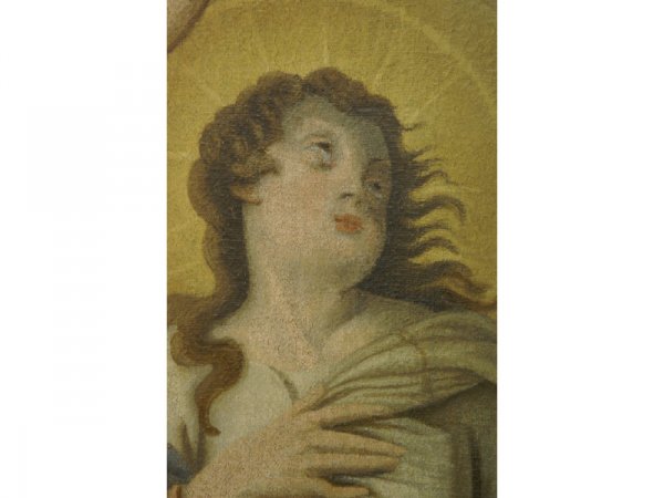 18th C. oil on canvas of Mary, Queen of Heaven - 2