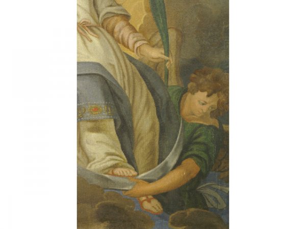 18th C. oil on canvas of Mary, Queen of Heaven - 4