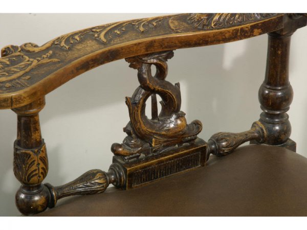 Pair of French carved arm chairs circa 1790. Size: - 5