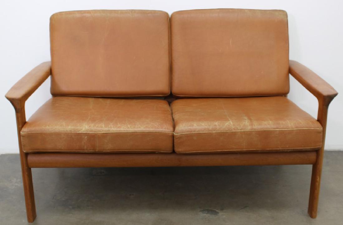 DANISH MODERN LOVE SEAT (1 of 5)