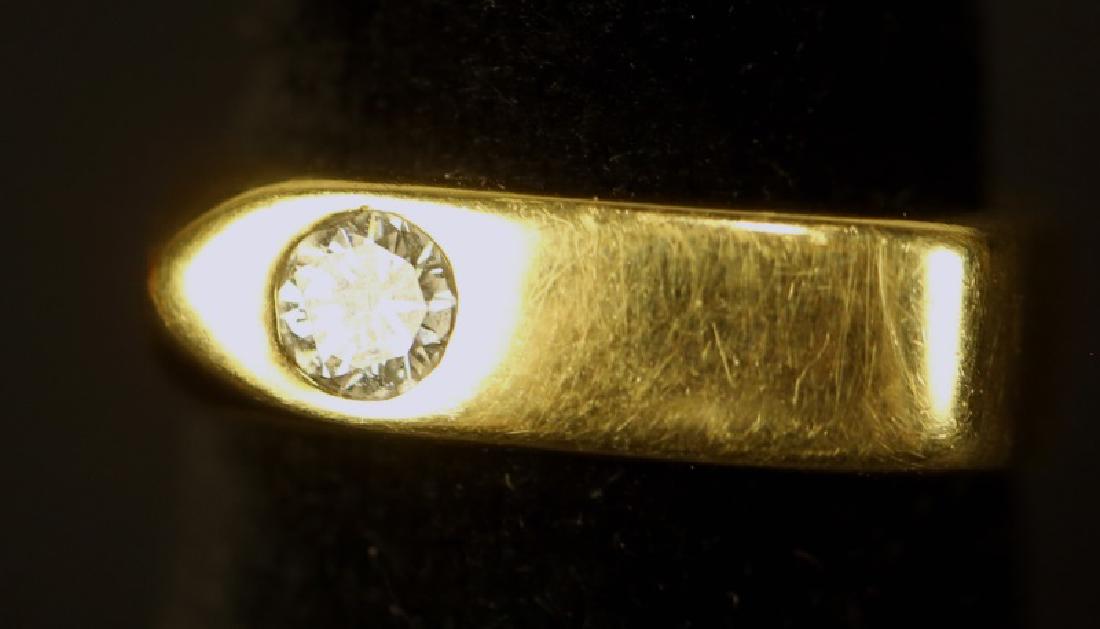 MEN'S DIAMOND SOLITAIRE YELLOW GOLD RING (1 of 2)