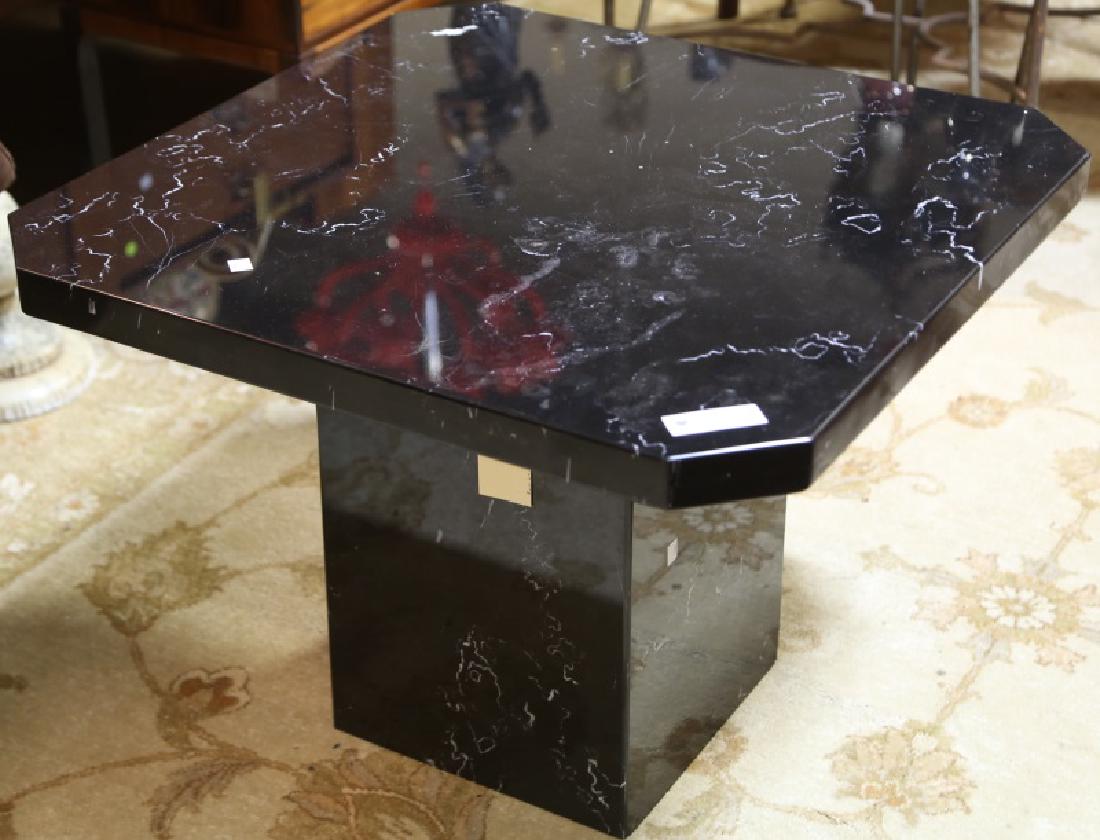 BLACK MARBLE COFFEE TABLE (1 of 2)