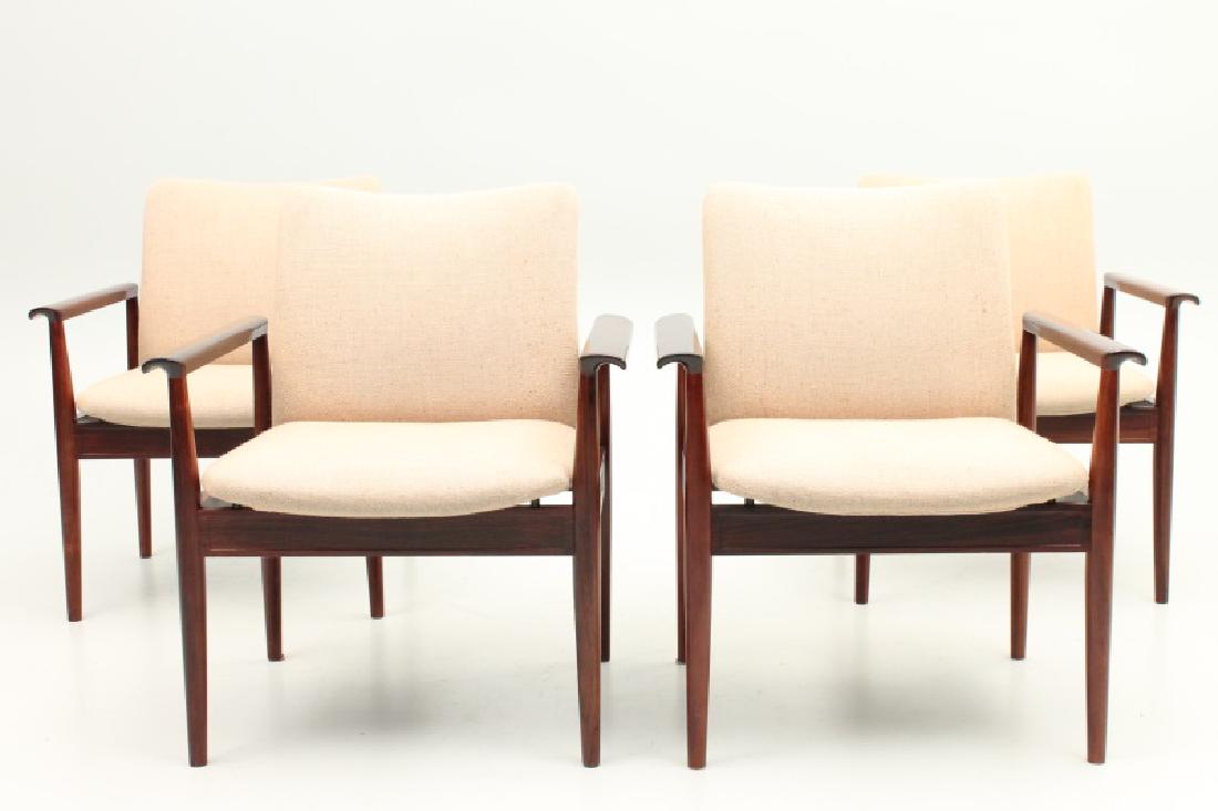 SET OF FOUR CADO DIPLOMAT CHAIRS BY FINN JUHL (1 of 4)