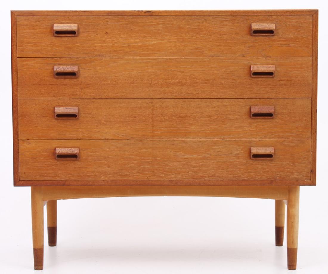 SOBORG MOBEL BEECH AND TEAK CHEST OF DRAWERS (1 of 4)