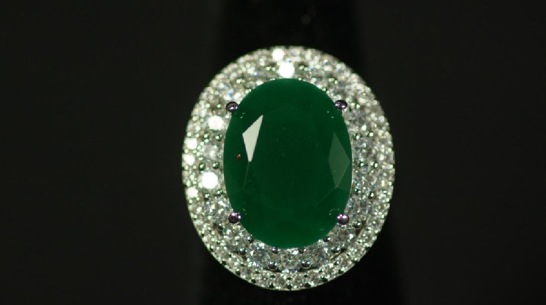 (19) 8.12 Ct. EMERALD DINNER RING (1 of 2)
