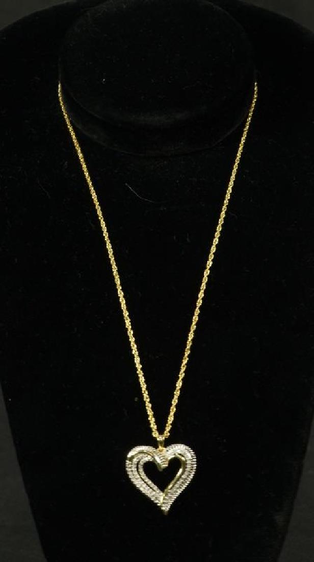 (20) LARGE DIAMOND HEART NECKLACE (1 of 2)