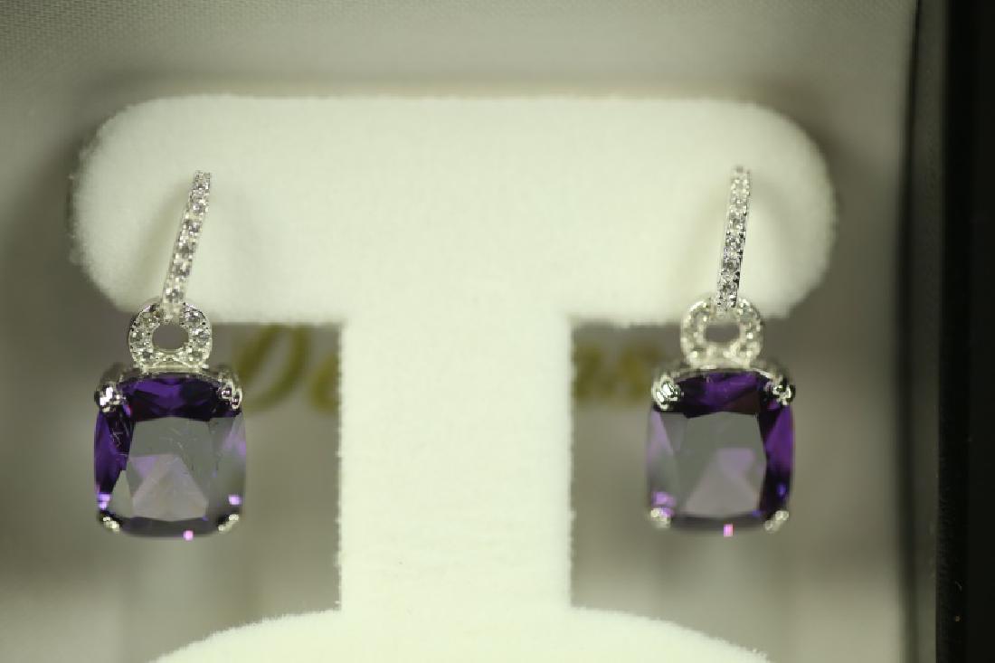 (32) 4.0 Ct. AMETHYST EARRINGS (1 of 2)
