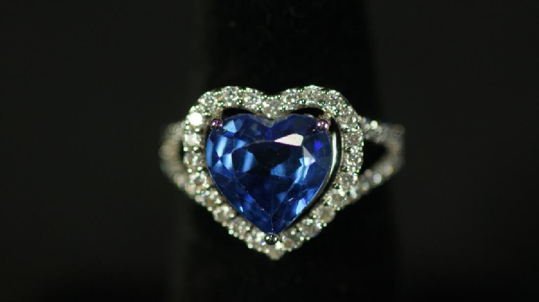 (36) 3.06 Ct. TANZANITE HEART RING (1 of 2)