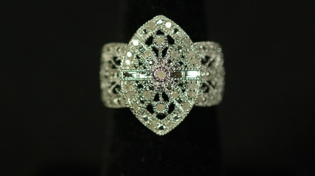 (39) LARGE DIAMOND CLUSTER RING (1 of 2)