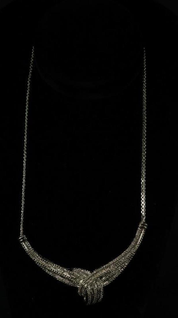 (57) LARGE ROLEX STYLE DIAMOND NECKLACE: (57) LARGE ROLEX STYLE DIAMOND NECKLACE