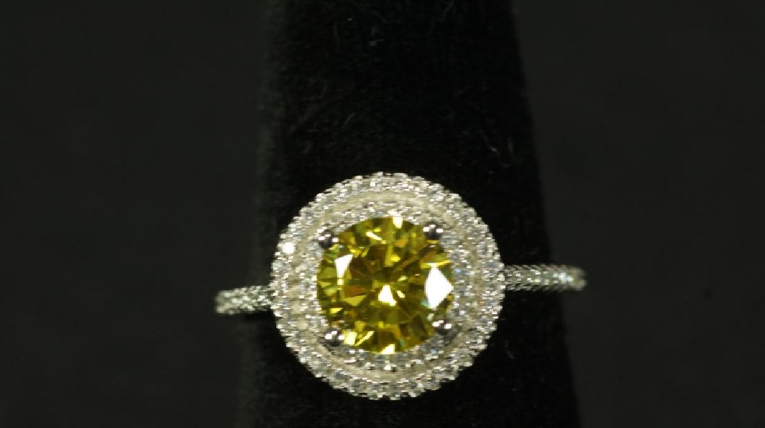(98) 3.0 Ct. YELLOW SAPPHIRE RING (1 of 2)