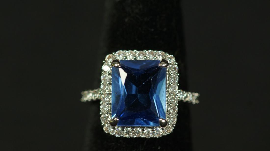 (119) 4.28 Ct. TANZANITE ESTATE RING (1 of 2)