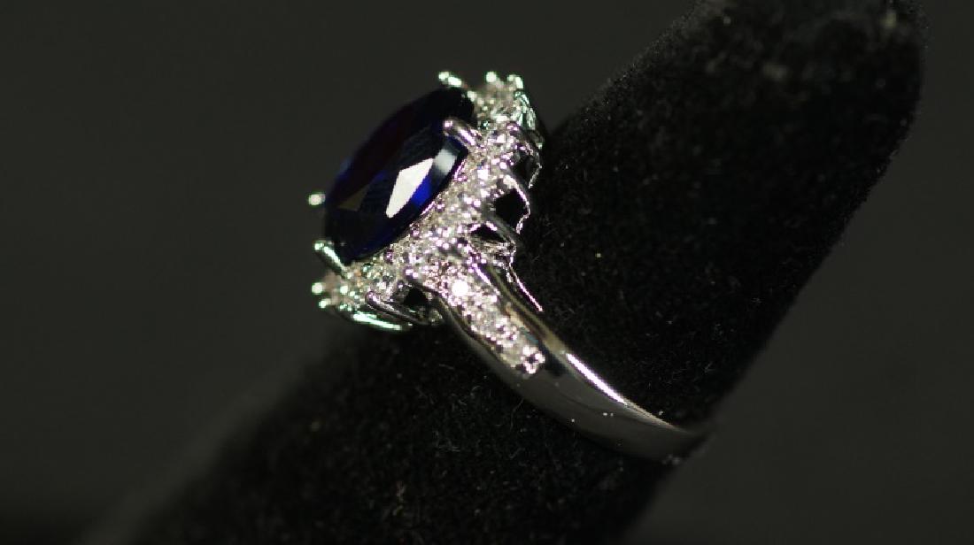 (122) OVAL CUT 5.0 Ct. SAPPHIRE ESTATE RING (1 of 2)