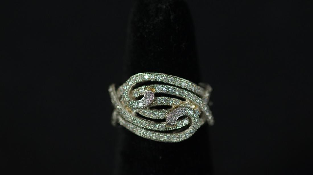 (171) WHITE TOPAZ DESIGNER RING (1 of 2)