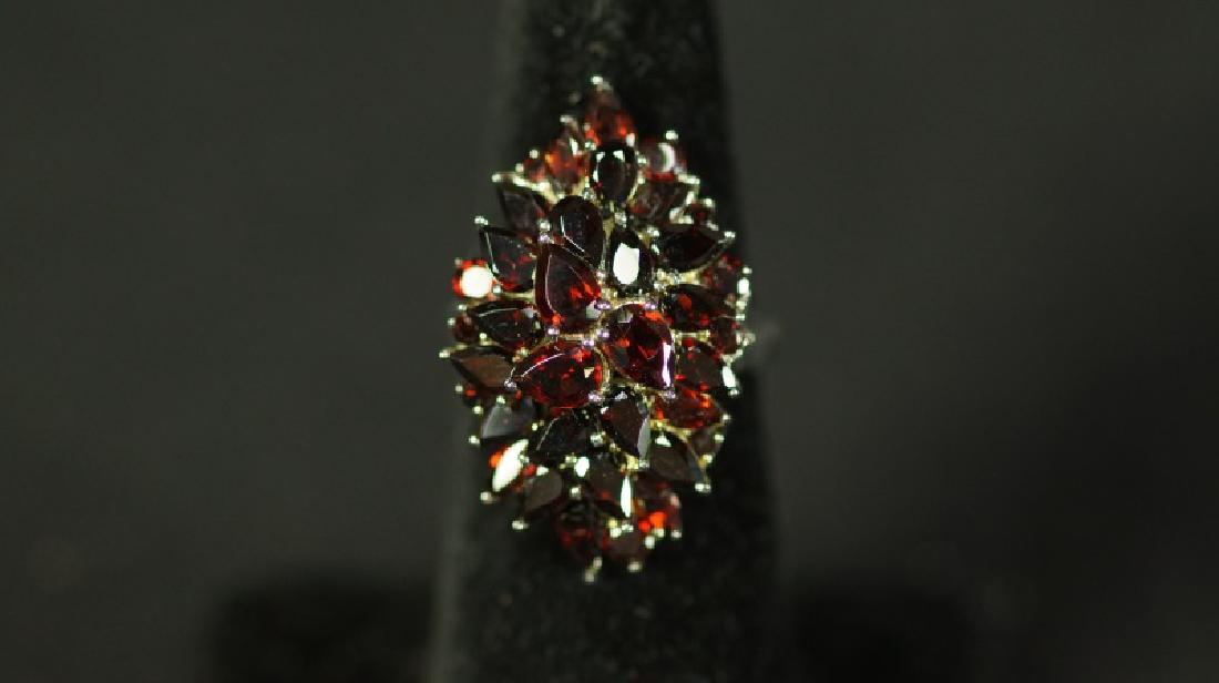 (50B) 6 Ct. GENUINE GARNET DINNER RING (1 of 2)