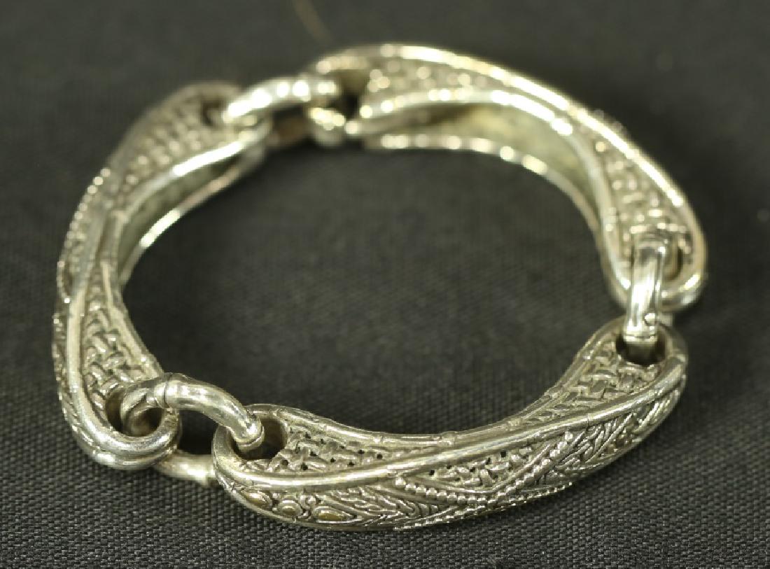 SCOTT KAY STERLING SILVER BUCKLE BRACELET (1 of 2)