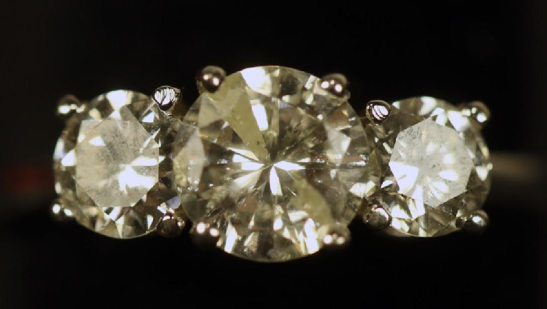 TRIPLE DIAMOND WHITE GOLD RING (1 of 2)