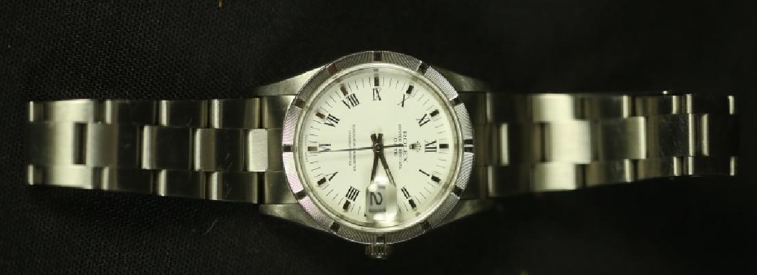 MENS ROLEX DAY DATE STAINLESS STEEL WATCH (1 of 2)