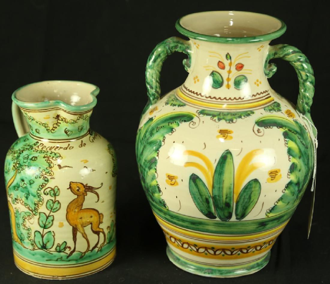 VINTAGE ITALIAN MAJOLICA JUG & PITCHER (1 of 1)