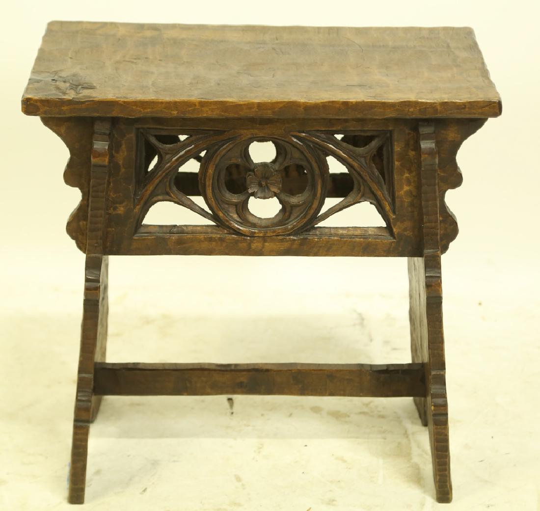 WOOD CARVED SPANISH ANTIQUE STYLE BENCH (1 of 3)