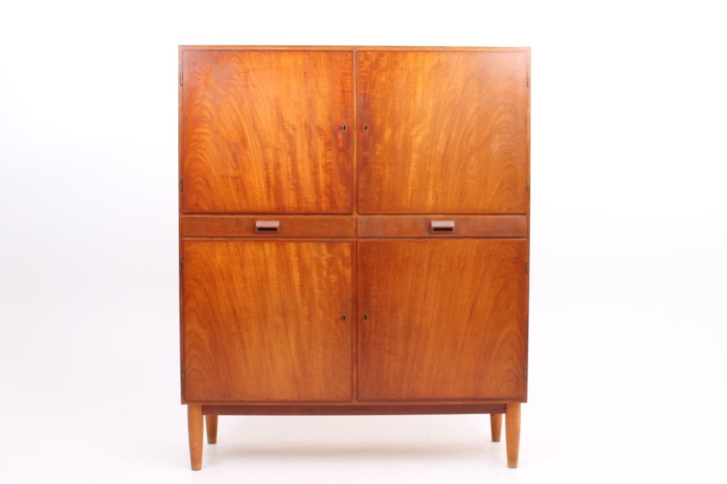 BORGE MOGENSEN DANISH MODERN TEAK & BEECH CABINET (1 of 3)