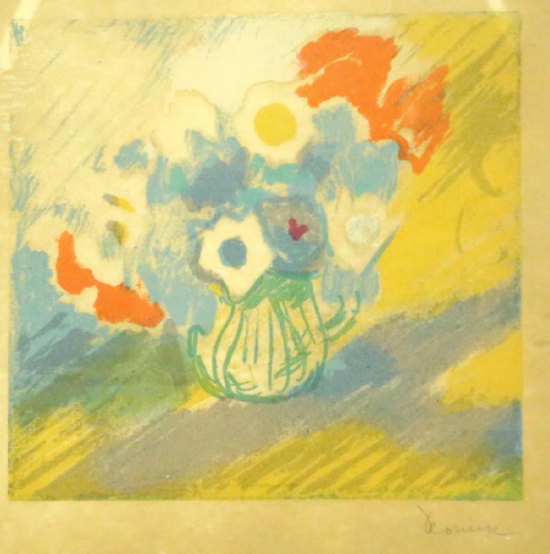 CONNOR "FLORAL STILL LIFE" WATERCOLOR: CONNOR "FLORAL STILL LIFE" WATERCOLOR. Height: 15 & 11 in. by Width: 15.5 & 11 in.