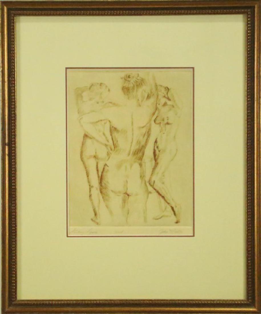 JOHN MARTIN "STANDING FIGURES" ARTIST PROOF: JOHN MARTIN "STANDING FIGURES" ARTIST PROOF