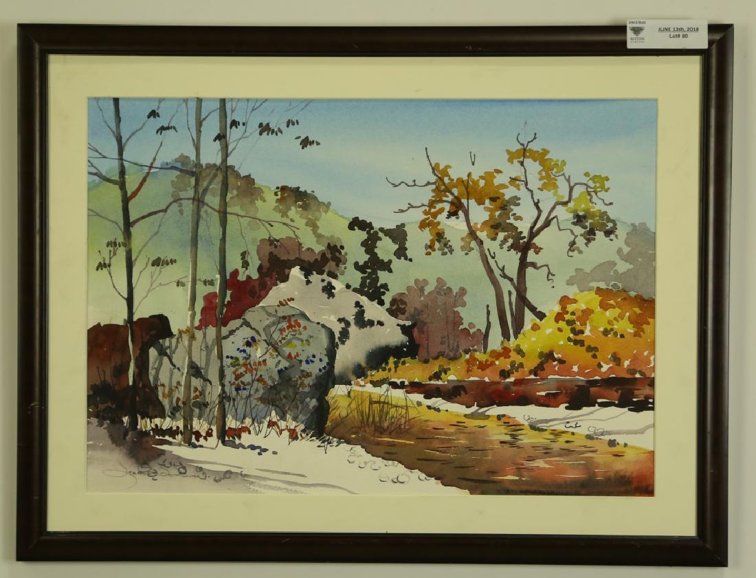 JANET SMITH WATERCOLOR: JANET SMITH WATERCOLOR Height: 18 in. by Width: 24 in.