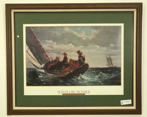 WINSLOW HOMER "BREEZING UP" PRINT