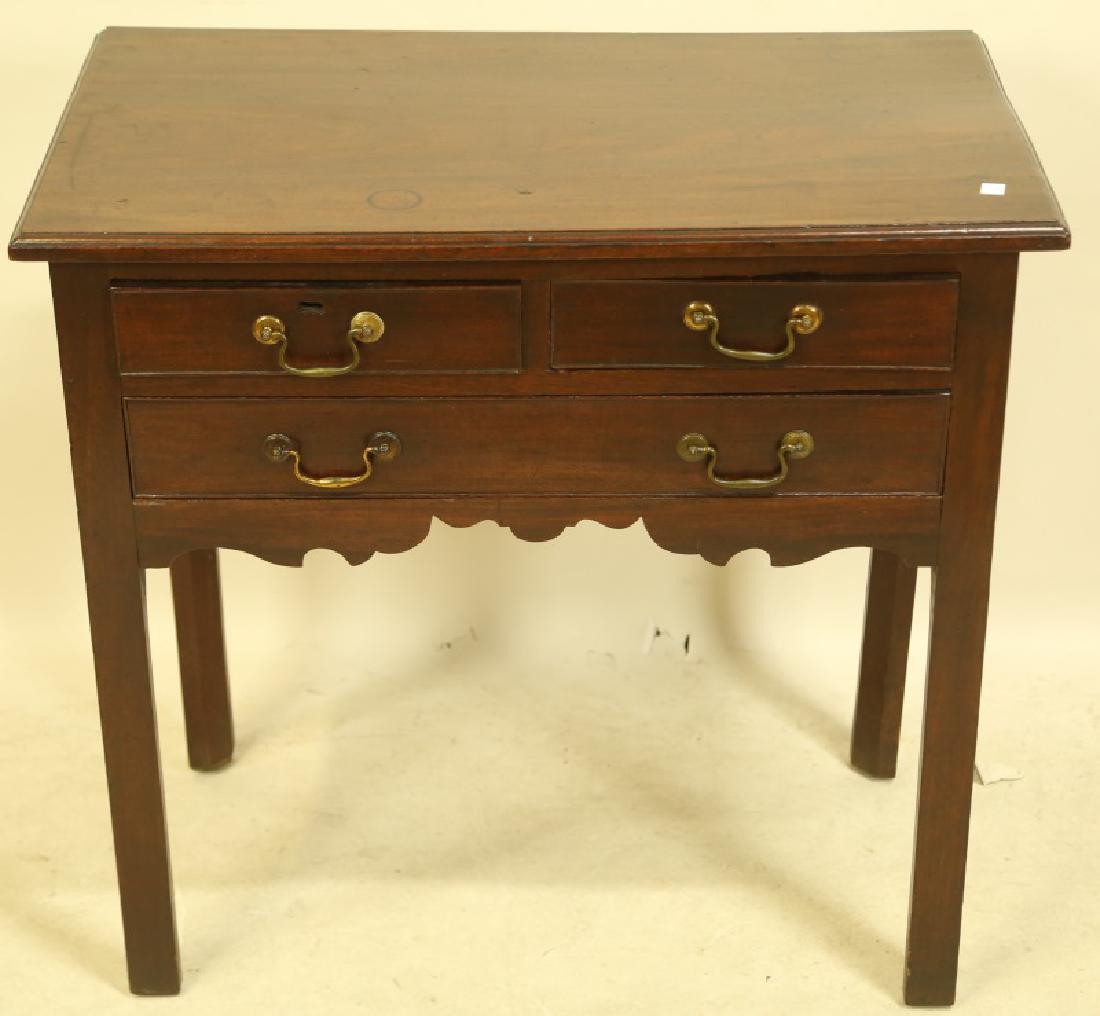 CIRCA 1800 MAHOGANY LOWBOY (1 of 2)