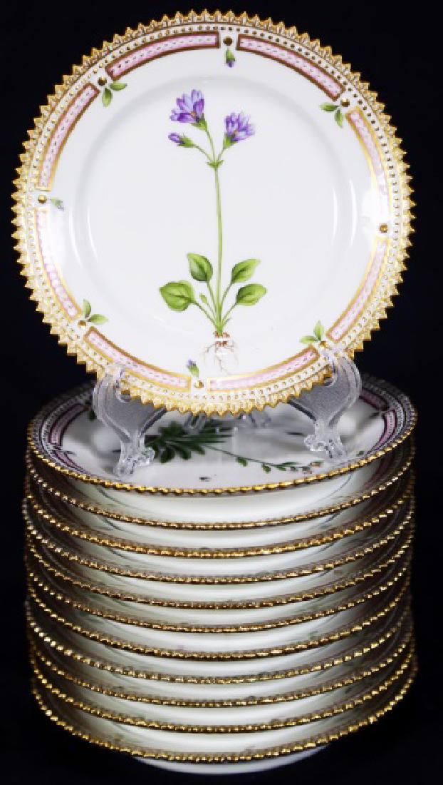 12 "FLORA DANICA" BY ROYAL COPENHAGEN BREAD PLATES (1 of 3)