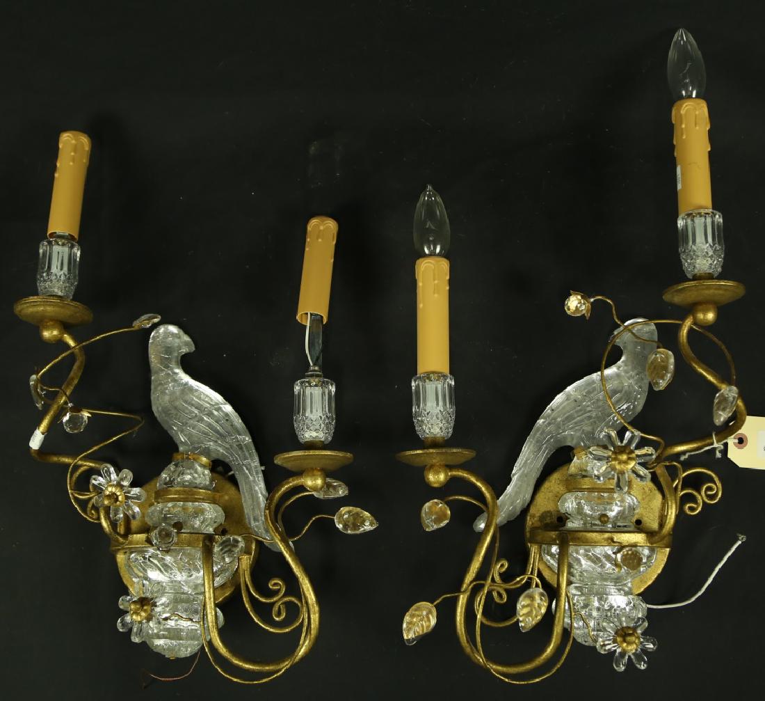 PAIR OF SHERLE WAGNER TWO-LIGHT SCONCES (1 of 2)