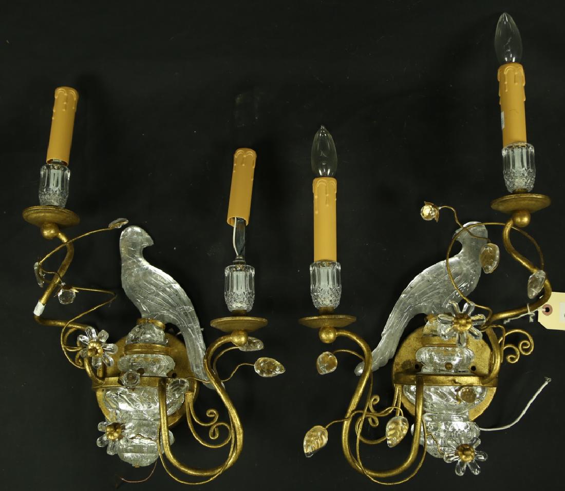PAIR OF SHERLE WAGNER TWO-LIGHT SCONCES (1 of 2)