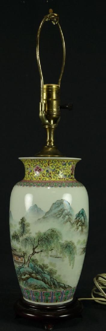 ANTIQUE CHINESE VASE LAMP (1 of 2)