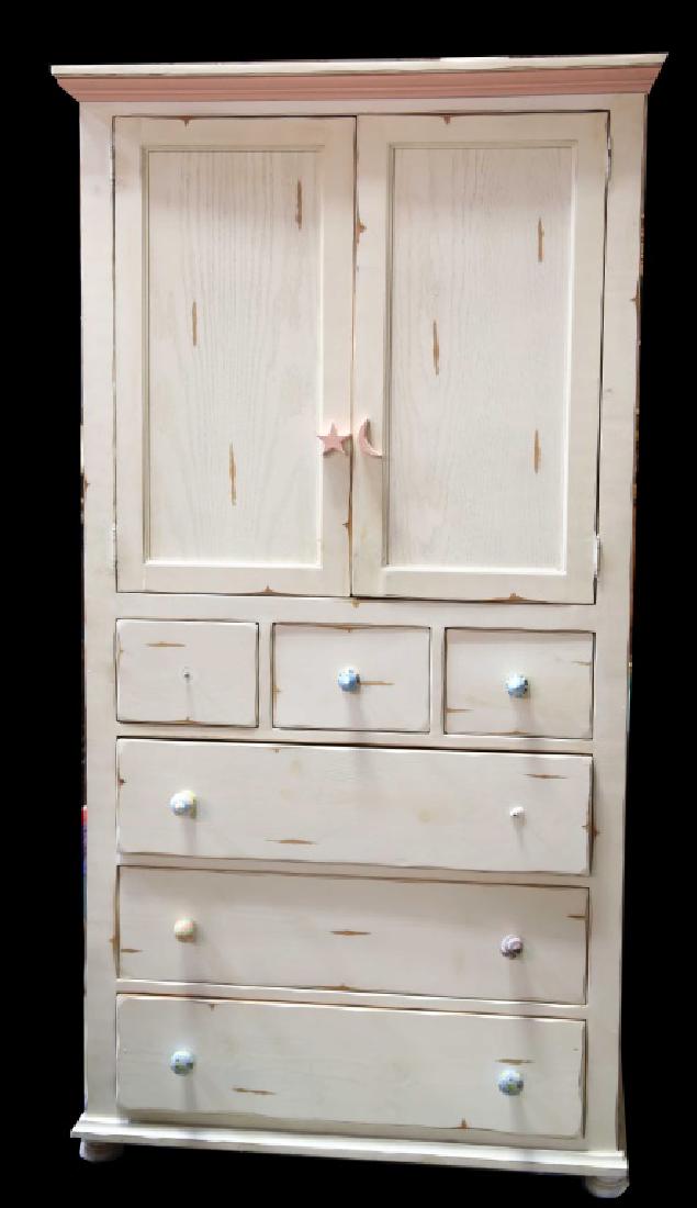 WHITE WASHED ARMOIRE (1 of 4)