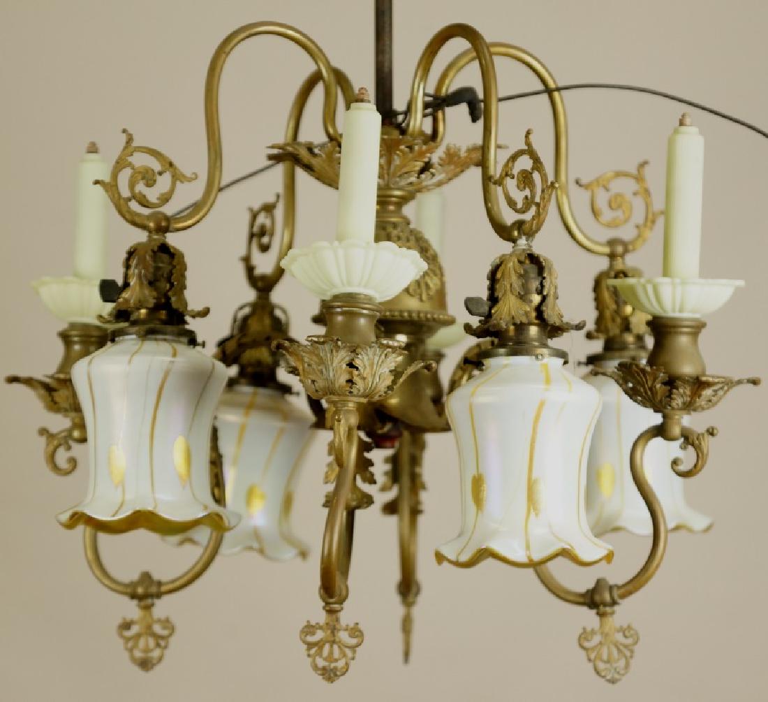 TIFFANY STYLE LIGHT FIXTURE (1 of 7)