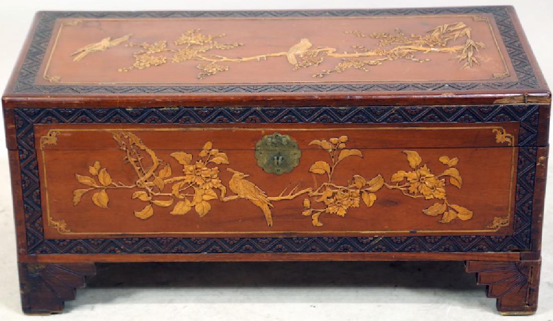 VINTAGE CAMPHOR LINED CHINESE TRUNK (1 of 4)