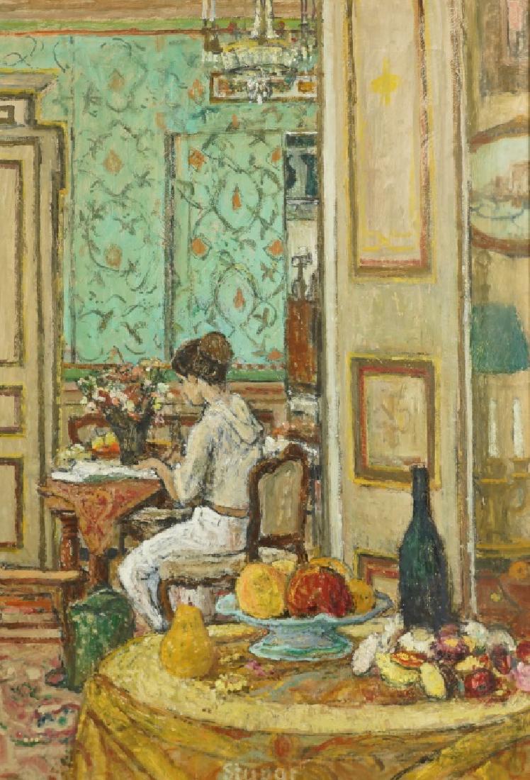 MARKO STUPAR "INTERIOR SCENE" OIL ON CANVAS. (1 of 4)