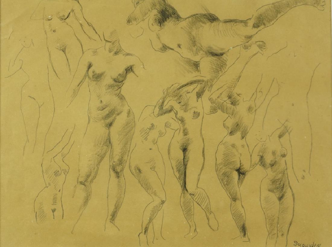 CHESTER SNOWDEN (TX ARTIST) "FEMALE NUDES" DRAWING (1 of 2)