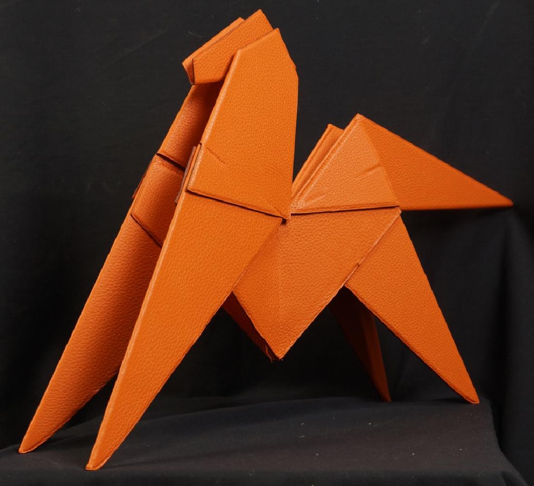 HERMES ORIGINAL ABSTRACT LEATHER HORSE SCULPTURE (1 of 2)