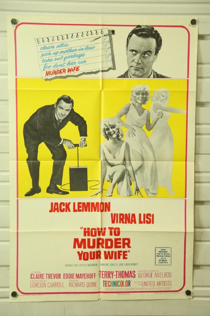 JACK LEMON HOW TO MURDER YOU WIFE: JACK LEMON HOW TO MURDER YOU WIFE Height: 41 in. by Width: 27