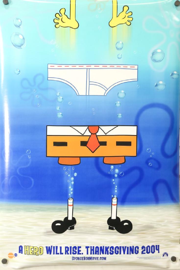 SPONGEBOB (DOUBLE SIDED): SPONGEBOB THE MOVIE (DOUBLE SIDED) Height: 41 in. by Width: 27