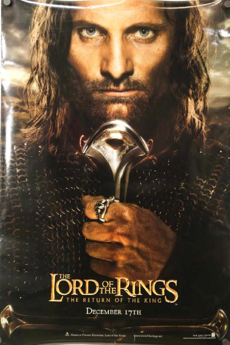 LORD OF THE RINGS (DOUBLE SIDED): THE LORD OF THE RINGS. THE RETURN OF THE KING (DOUBLE SIDED) Height: 41 in. by Width: 27